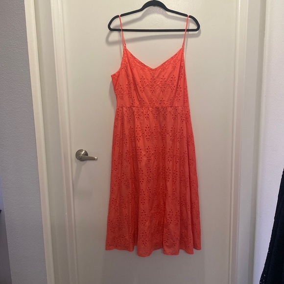 old navy women's fit & flare eyelet midi dress Fit & Flare Eyelet Midi Dress Old Navy Color